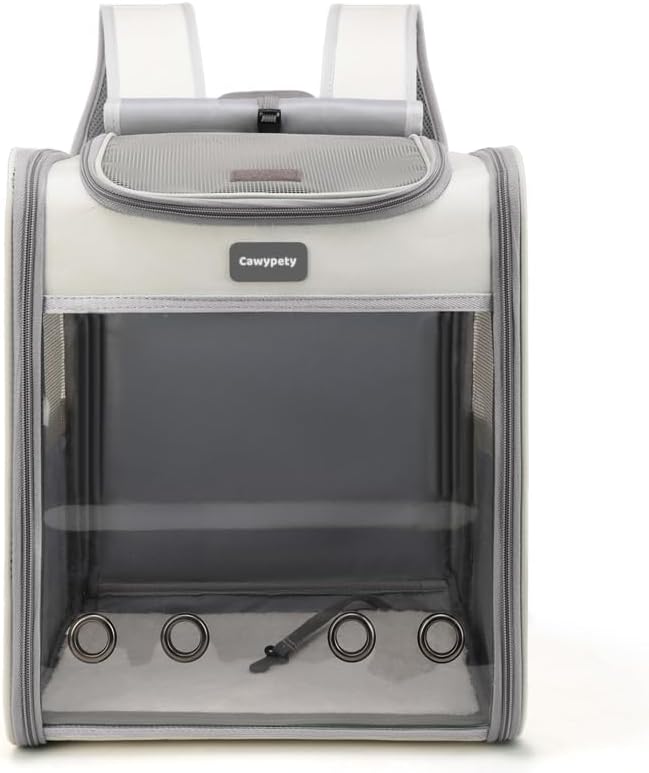 Cat Carrier Backpack,Cat Carrier with Window Blind，Cat Backpack for Small Cats Dogs, Safety Straps, Collapsible, Breathability,Designed for Travel, Hiking, Outdoor,Car-PawvioPets