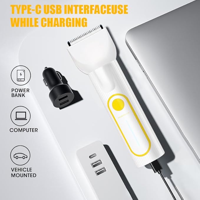 Dog Clippers Grooming Kit, 4-in-1 Low-Noise Dog Paw Trimmer, Shaver, Nail Trimmer and Nail Grinder 2025 New Electric Cordless Pet Grooming Kit-PawvioPets