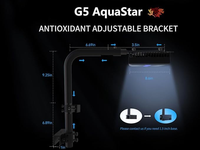 Aquarium Light - 95 Watt Sunrise Sunset Moonlight, Group Control Program Coral Reef Light Dimmable Full Spectrum for Marine Tanks,Saltwater Tank Light with Timer (Brackets)-PawvioPets