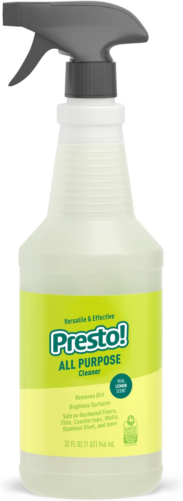 Amazon Brand – Presto! All Purpose Cleaner, Lemon Scent, 32 fl oz, Pack of 2-PawvioPets