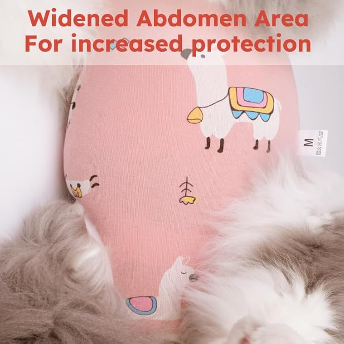 Cat Recovery Suit for Spay Abdominal Wounds, Breathable Cat Onesie for Cats After Surgery Female, Kitten Surgical Recovery Suit Female Cone of Shame Alternative for Cats Anti Licking-PawvioPets