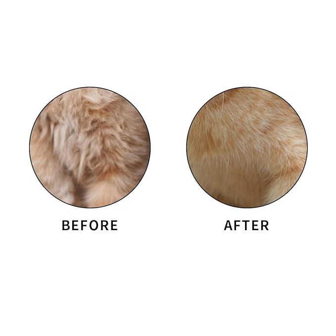 2PCS Cat Comb Dog Hair Comb，Pet Grooming Cleaning Comb，Pet Hair Removal Tool with Release Button-PawvioPets