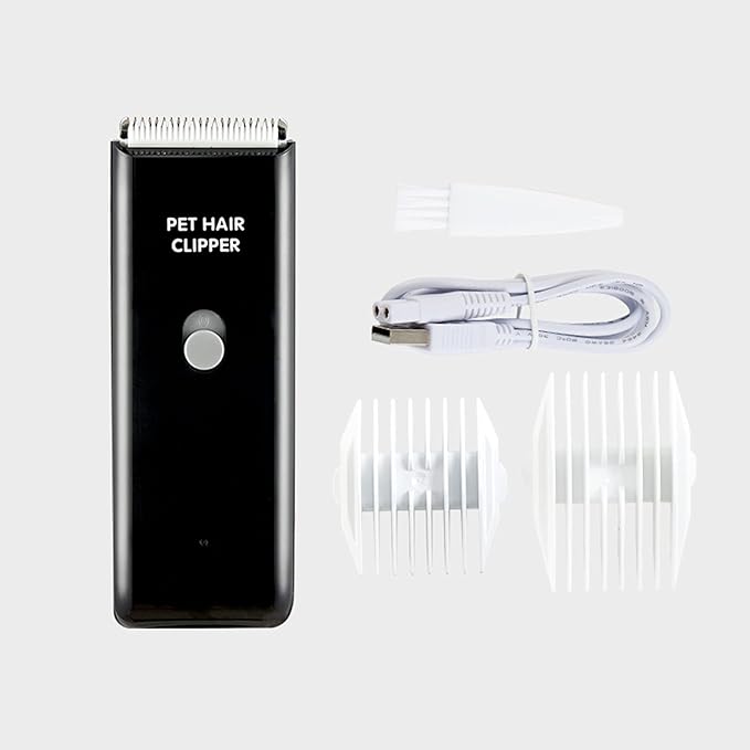 Dog Cat Home Hair Waterproof Clipper Portable Electric USB Rechargeable Pet Grooming Tools Low Noise Shaver Cordless Trimmer for Small and Large Pets-PawvioPets
