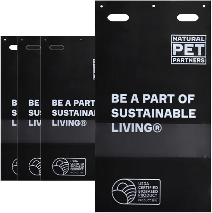Commercial Pull-Strap Header Dog Poop Bags, 38% USDA Certified Plant-Based, Leak-Proof and Tear Resistant, For Parks, Apartments, and Public Pet Waste Stations, (3,200 Count)-PawvioPets