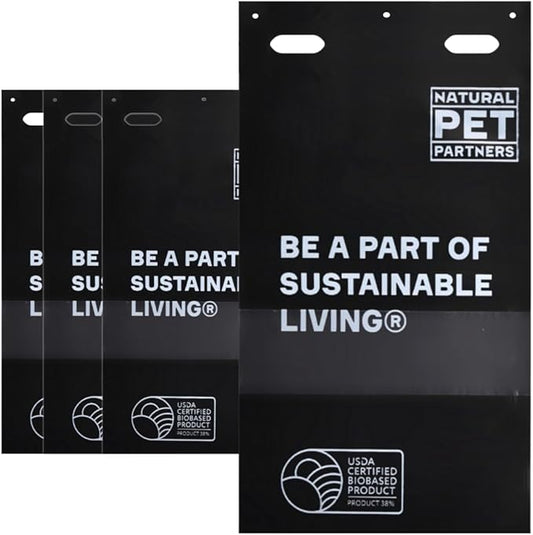 Commercial Pull-Strap Header Dog Poop Bags, 38% USDA Certified Plant-Based, Leak-Proof and Tear Resistant, For Parks, Apartments, and Public Pet Waste Stations, (3,200 Count)-PawvioPets