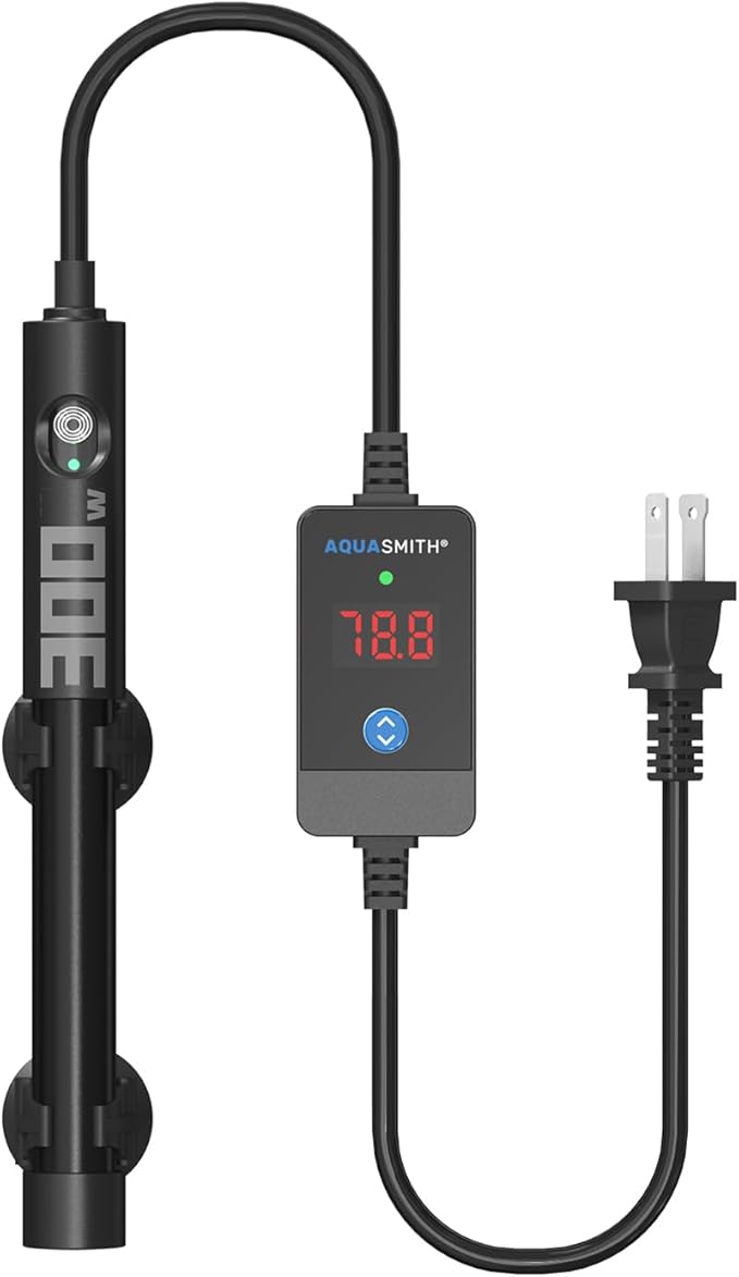 Aquarium Heater,50w/100w/150w/200w/300w/500w Submersible Fish Tank Heater,External LED Controller, with Over-Temperature Protection and Automatic Power-Off When Leaving Water for.-PawvioPets