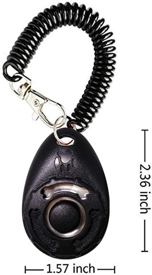 Dog Training Clicker with Wrist Strap - OYEFLY Durable Lightweight Easy to Use, Pet Training Clicker for Cats Puppy Birds Horses. Perfect for Behavioral Training 4-Pack (4colour)-PawvioPets