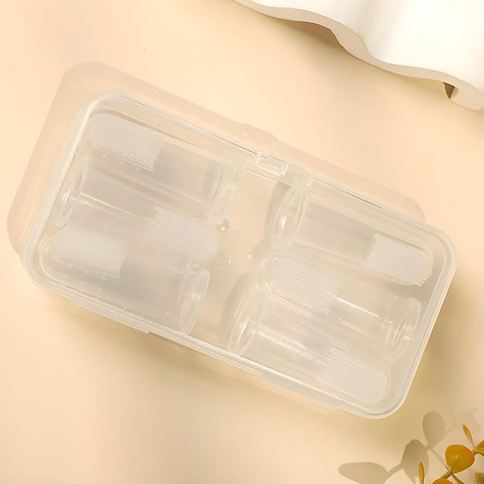 6Pack Dog Toothbrush，360º Dog Tooth Brushing Kit, Cat Toothbrush, Teeth Cleaning, Finger Brush-PawvioPets