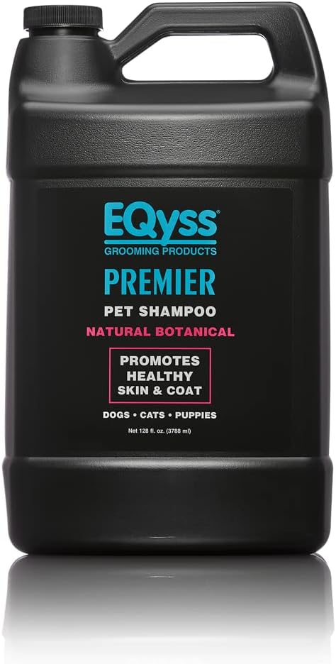 EQyss Premier Pet Shampoo - Cleanses & Moisturizes Coat, Adds Volume, Intensifies Colors, Residue-free Finish - for all Dogs, Cats, Puppies (128 oz)-PawvioPets