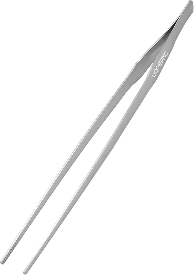 1PC Straight Aquarium Tweezers, 15" Long Tweezers for Terrarium, Stainless Steel Aquascape Tool for Planting Aquarium Plants, and Aquarium Maintenance-PawvioPets