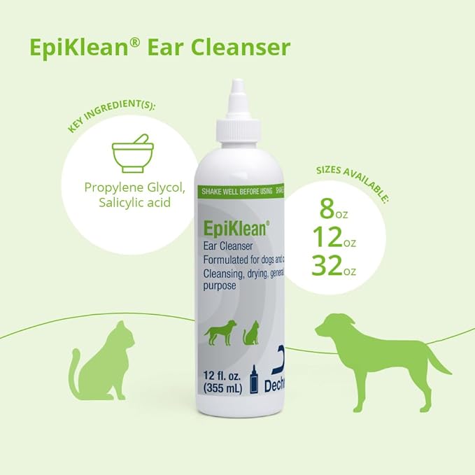 EpiKlean Ear Cleanser for Dogs and Cats, 12 oz-PawvioPets