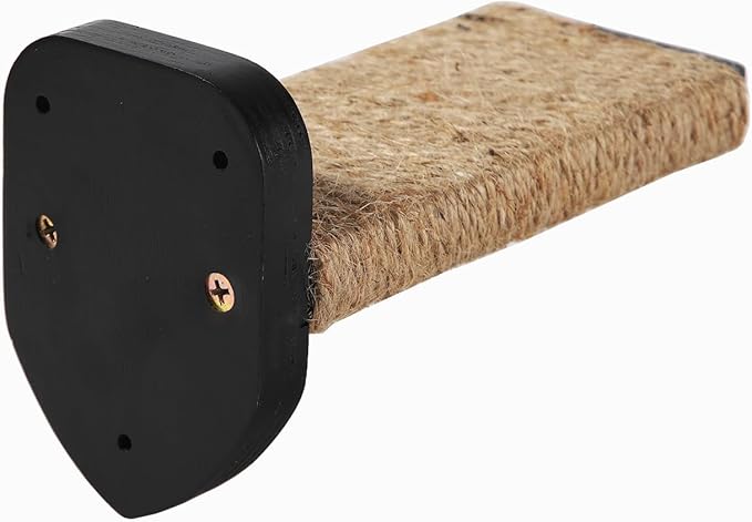 3 Pcs Cat Steps and Perches for Wall, Climbing Shelf With Hemp Rope, Wall-Mounted Furniture Set With Scratching Pads for Playing (Black)-PawvioPets