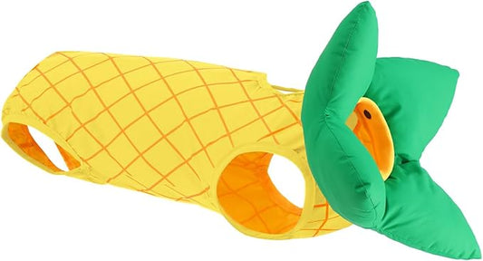 EMUST Cat Recovery Suit Female, Soft Cat Surgical Suit for Abdominal Wounds, Cute Kitten Shirt Clothes for Cats Anti Licking Full Bodysuit for Kittens 4-8lb, Yellow, M-PawvioPets