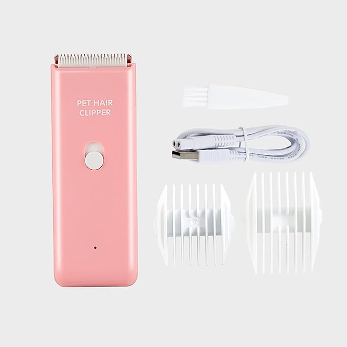 Dog Cat Home Hair Waterproof Clipper Portable Electric USB Rechargeable Pet Grooming Tools Low Noise Shaver Cordless Trimmer for Small and Large Pets-PawvioPets