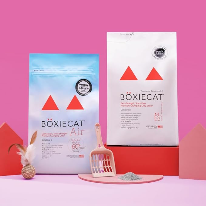 Boxie Extra Strength Cat Litter, Lightweight 35-Day Odor Control, Clumping, 11.5lb-PawvioPets