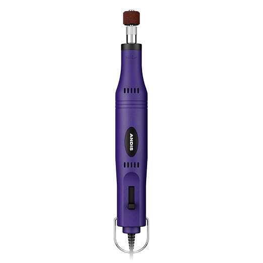 Andis 66745 EasyClip 2-Speed Pet Nail Grinder, Purple-PawvioPets