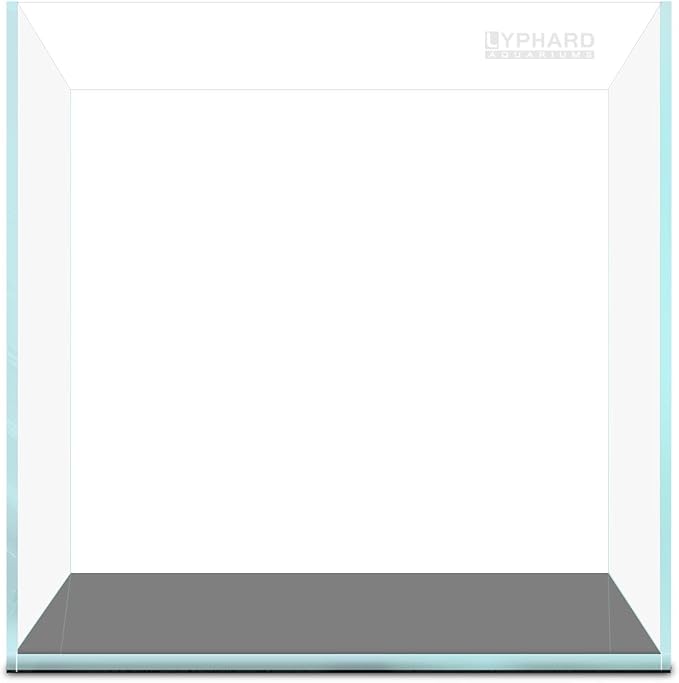 39 Gallon Tall Rimless Aquarium, Ultra Clear Low Iron Large Fish Tank, L19.7×W19.7×H23.6 Glass Thickness 10mm with EVA Foam Leveling Mat-PawvioPets