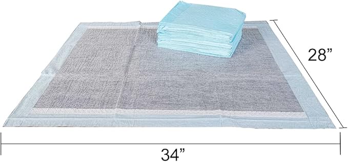 BV Charcoal Puppy Pads XL 320 Count 28"x34" - Leak-Proof Pee Pads for Dogs with 6-Layer Absorbent Design & Built-in Attractant - Dog Pad Extra Large with Charcoal for Odor Control - for Large Dogs-PawvioPets