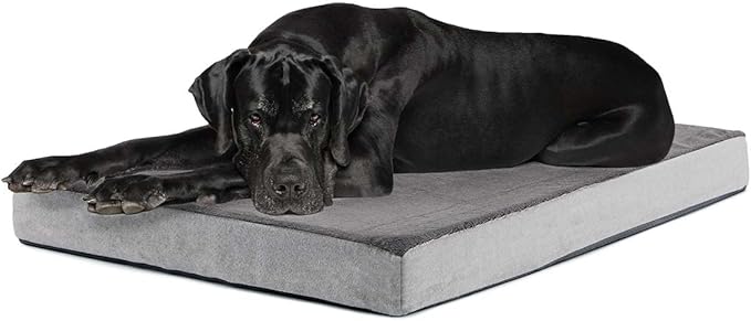 Barkbox Orthopedic Dog Bed with Memory Foam, Premium Comfort for Dogs and Puppies, Dog Bed for Joint Relief and Restful Sleep, Durable and Easy to Clean - Grey, XXL-PawvioPets