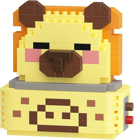 Bread Maker Cute Capybara Baking Bread Series Mini Building Toy Kawaii Animals Set Micro Adorable Pet Buildings Small Bricks Gifts Toys-PawvioPets