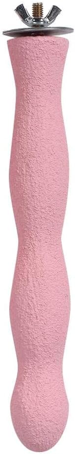 Bird Perch, and Beak Frosted Grinding Bar Standing Stick Cage Toy for Parakeet African Grey Cockatoo Budgies Cockatiel(L)-PawvioPets