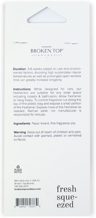 Fresh Squeezed Car Air Freshener - 4 Pack-PawvioPets