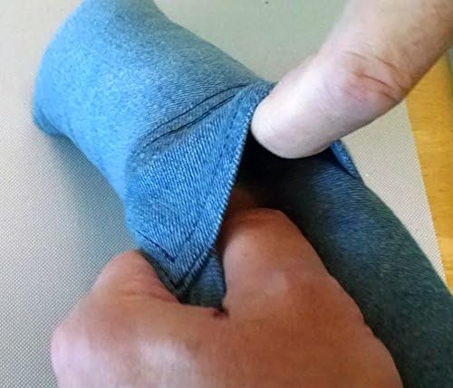 15" Cat Kicker Toy with Refillable Catnip Pocket (Denim) - Filled with Premium Canadian Catnip-PawvioPets