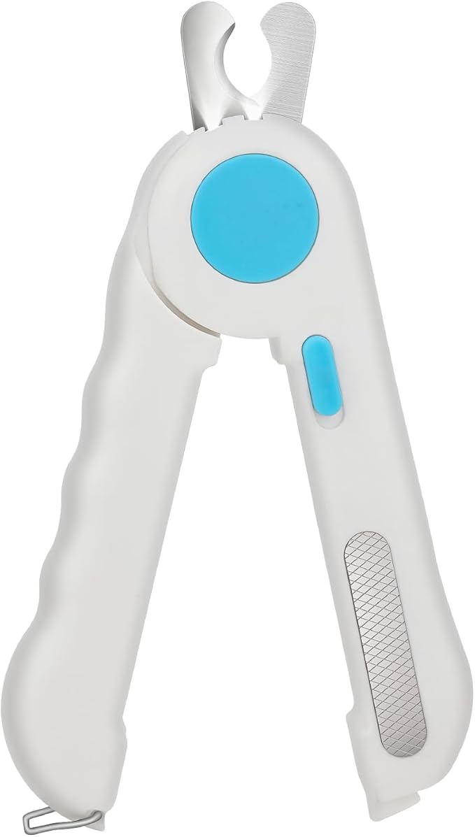 Cat Dog Pet Nail Clippers with Light, Llluminates Cat Dog Nails or Bloodline,Safety Pet Nail Clipper for Dogs, Cats, Rabbits Sharp No Nail Splitting-PawvioPets