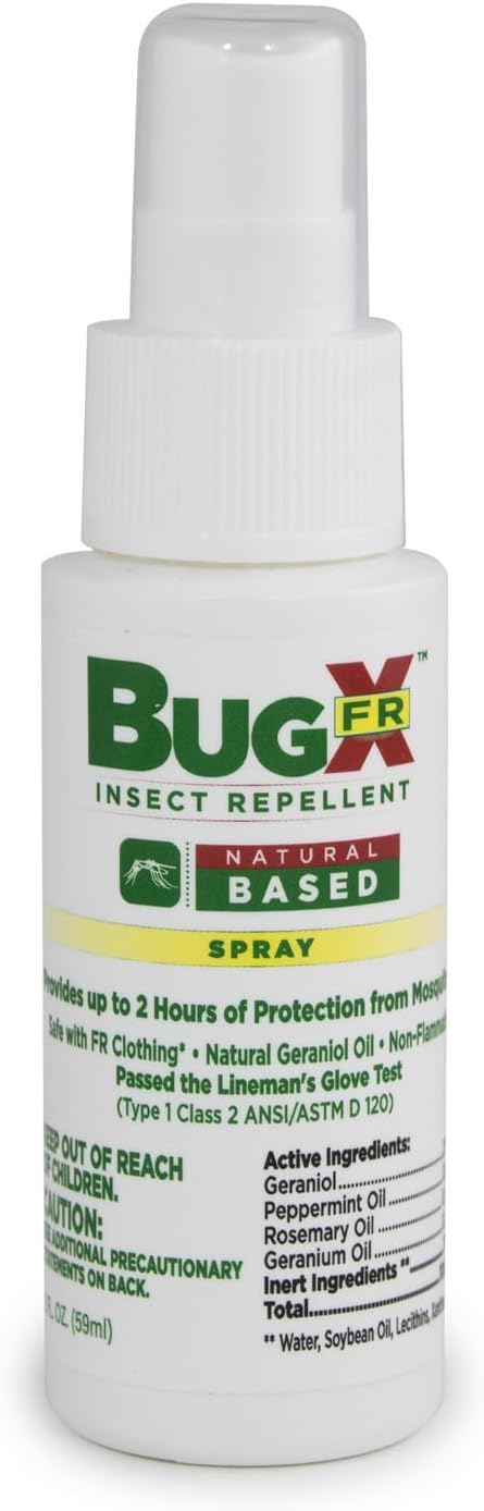 CoreTex Bug X FR DEET-Free Insect Repellent Spray - 2oz Bottle of Natural Geranium Oil to Protect Against Mosquitoes, Flies, & Fleas - Travel Size Bug Repellent Spray Bottle-PawvioPets