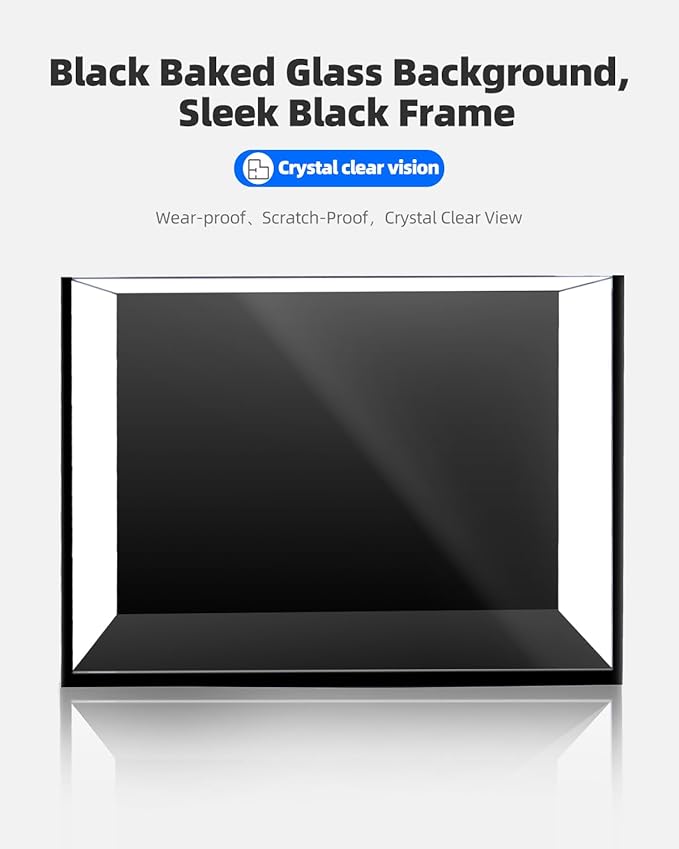 3 Gallon Clear Glass Fish Tank, Small Fish Tank Aquarium for Betta, Goldfish, Snail,Shrimp and Aquatic Planting-PawvioPets