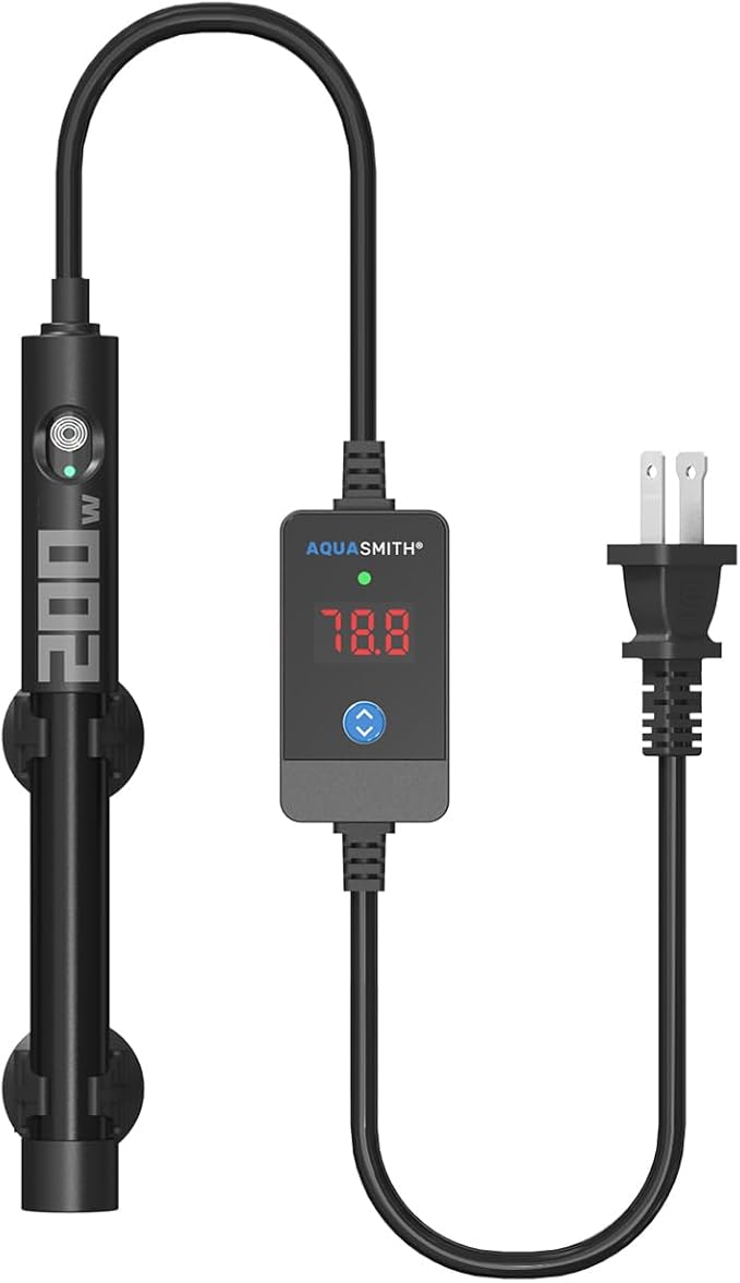 Aquarium Heater,50w/100w/150w/200w/300w/500w Submersible Fish Tank Heater,External LED Controller, with Over-Temperature Protection and Automatic Power-Off When Leaving Water for.-PawvioPets