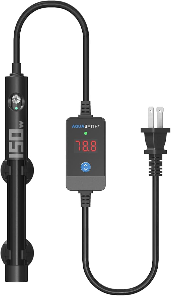 Aquarium Heater,50w/100w/150w/200w/300w/500w Submersible Fish Tank Heater,External LED Controller, with Over-Temperature Protection and Automatic Power-Off When Leaving Water for.-PawvioPets