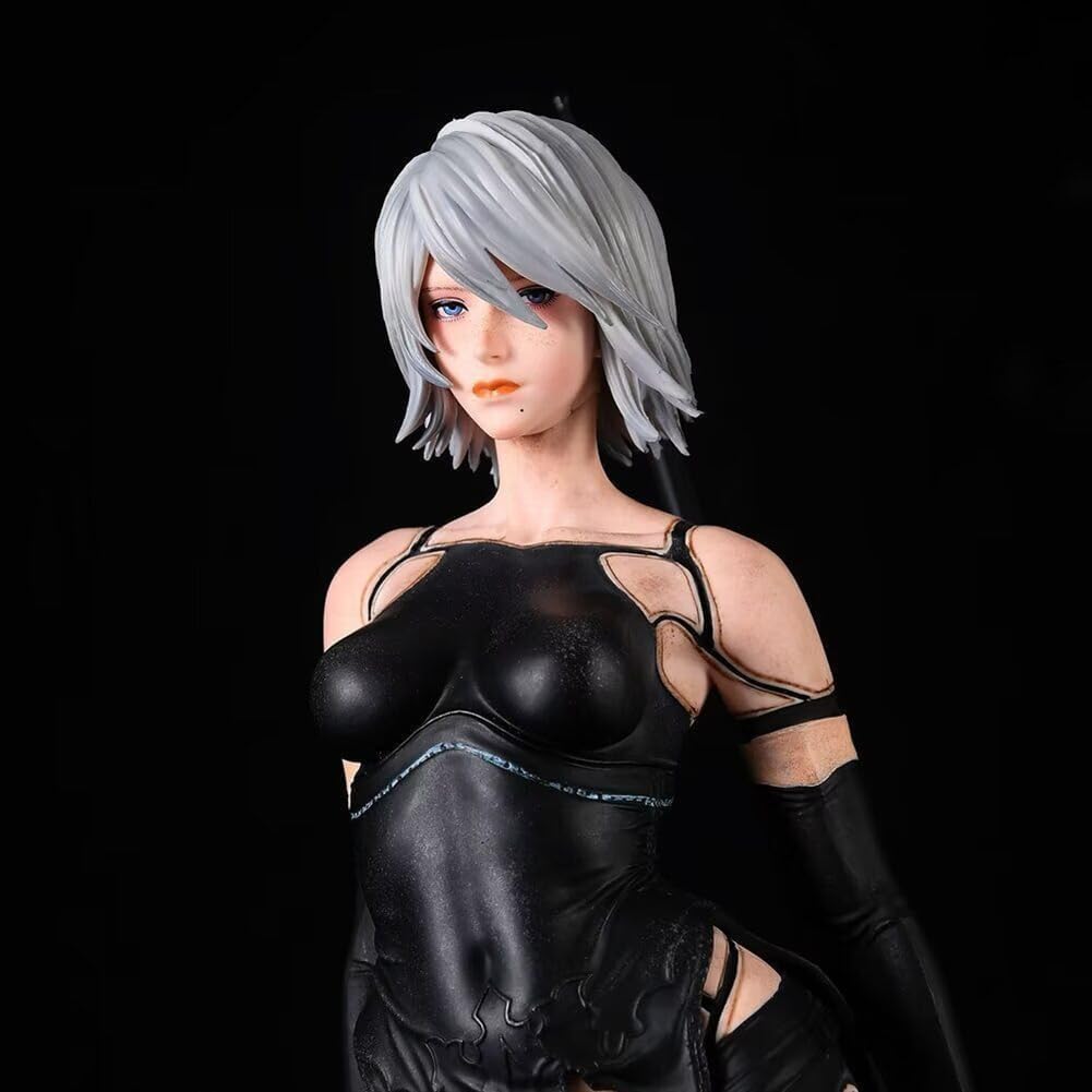 A2yorha Action Figure Anime Game Girl Figure No.2 Type A Interchangeable Head Model PVC A2automata Figurine Handmade Statue Collectible Gifts 48CM