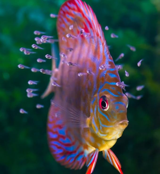 Aquatic Foods Inc. 6-Pack of Bloodworms, Brine Shrimp, Daphnia, Mysis Shrimp, Rotifers, Tubifex Powder & Bits for Freshwater Fish, Marines, Corals, Anemones, Baby Pond Fish…6 x SM Squeeze Bottles-PawvioPets