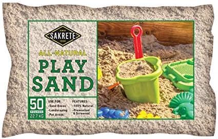 All Natural Play Sand Brown 50 lb-PawvioPets