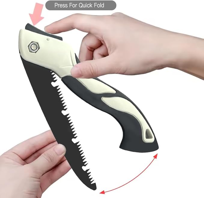 4 Piece Gardening Scissors Folding Saw and Pruner Set Sharp Hand Garden Clippers Set with Folding Pruner Saw-PawvioPets