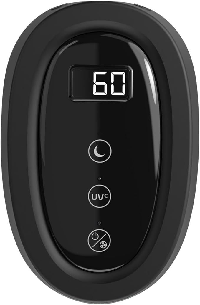 GermGuardian HEPA Air Purifier for Home, Large Rooms Up To 743 Sq. Ft. with HEPA PURE Air Filter, Air Quality Monitor & UV-C Light, AC4880B, 22" Tower, Black-PawvioPets