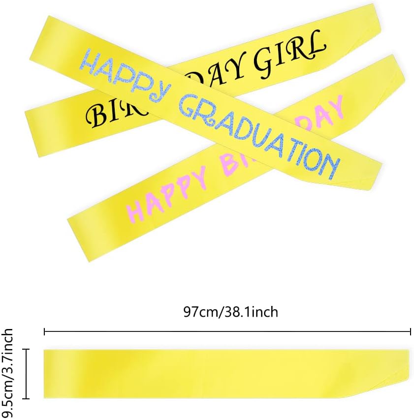 16 Pcs Sash Blank Satin Sash Yellow Gold Sash Party, Bride To Be Sash, Plain Sash, Diy Sash Sashes For Pageants, Birthday, Party, Graduation, Hen Party, Homecoming, Wedding, Make Your Own Sash