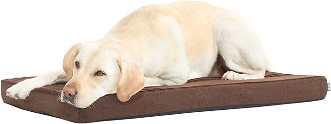 Barkbox Orthopedic Dog Bed with Memory Foam, Premium Comfort for Dogs and Puppies, Dog Bed for Joint Relief and Restful Sleep, Durable and Easy to Clean - Espresso, Large-PawvioPets