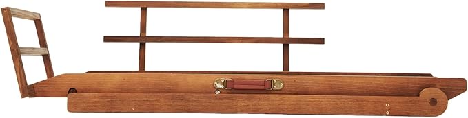 Dog Ramp for Bed, Dog Stairs for Small and Large Dogs, Portable Dog Steps for Bed, Couch, Car, Adjustable Folding Pet Ramp, Upgrade Rubber Pet Steps, Supports up to 210 lbs (Medium-Brown)-PawvioPets