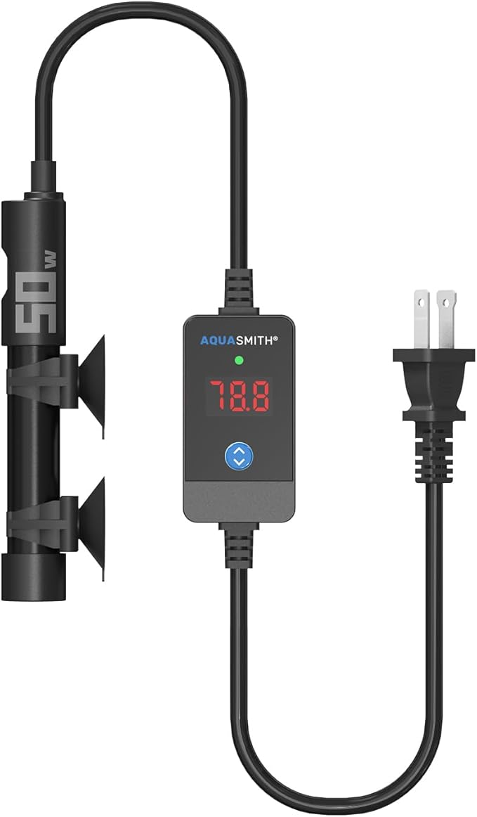 Aquarium Heater,50w/100w/150w/200w/300w/500w Submersible Fish Tank Heater,External LED Controller, with Over-Temperature Protection and Automatic Power-Off When Leaving Water for.-PawvioPets
