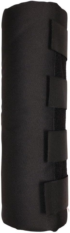 Dura-Tech Quick Wrap No Bow Leg Wraps for Horses | Size 12" | Color Black | Exceptional Leg Coverage | Versatile Use | Secure and Easy Application | Sold in Pairs-PawvioPets