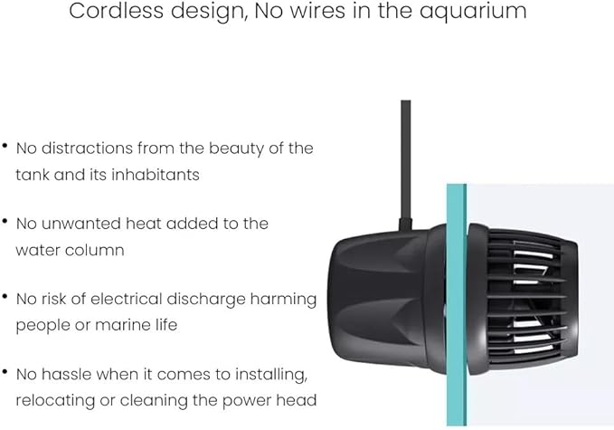 Aquarium Wave Maker Pump (DMP30) – Submersible Powerhead for Saltwater Marine Reef Tanks, Smart Controller & Bluetooth App Control-PawvioPets