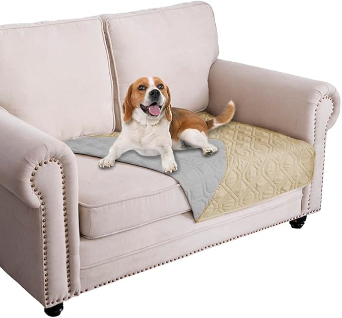 Ameritex Waterproof Dog Bed Cover Pet Blanket for Furniture Bed Couch Sofa Reversible-PawvioPets