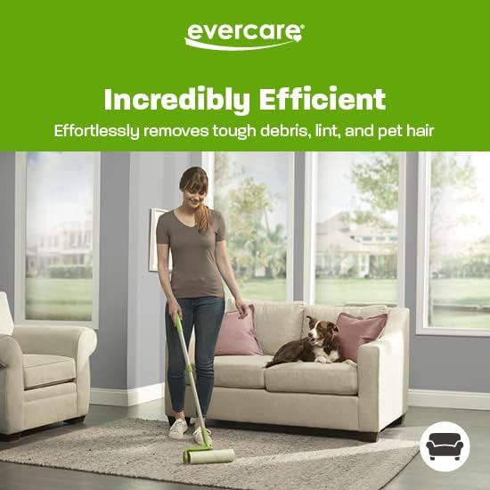 Evercare Pack of 6 10" Wide Large Surface Mega Pet Roller Refill, 50 Sheets Each (300 Sheets Total)-PawvioPets