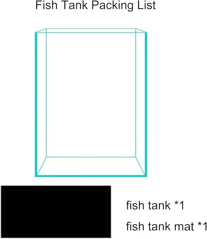 3 Gallon Glass Fish Tank, Easy to Maintain Small Aquarium for Betta/Snails/Shrimp and Aquatic Planting.-PawvioPets