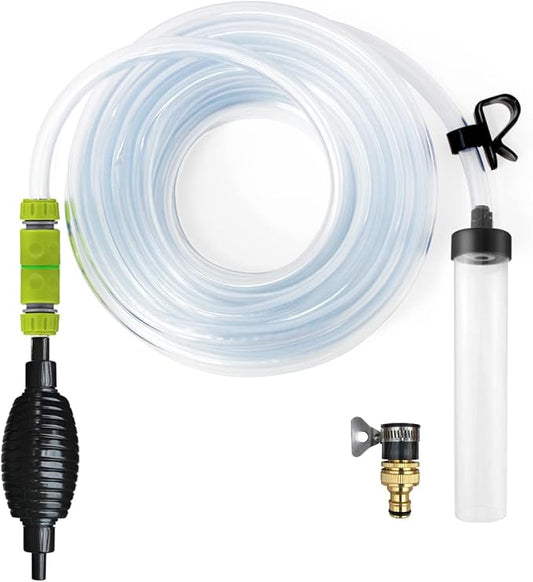 50ft Aquarium Water Changer Gravel & Sand Cleaner Fish Tank Siphon Cleaning Tools-PawvioPets