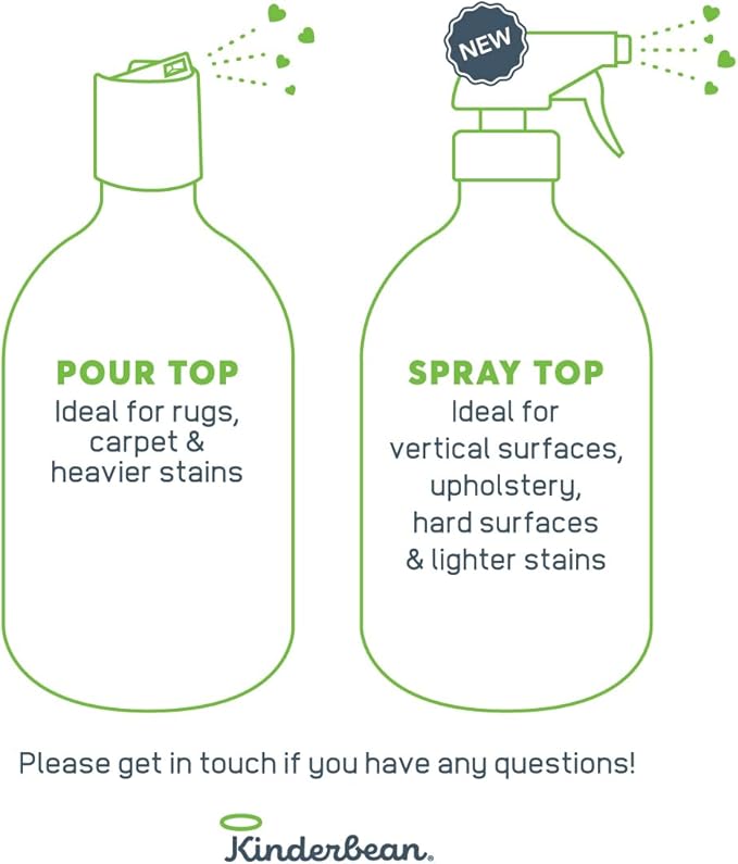 Dog & Cat Urine Stain and Odor Eliminator for Carpet, Upholstery, Hard Floors - 2-Pack 32 oz., Grapefruit & Thyme Scent, Enzyme Bio-Active Formula with Squeeze and Spray Top-PawvioPets