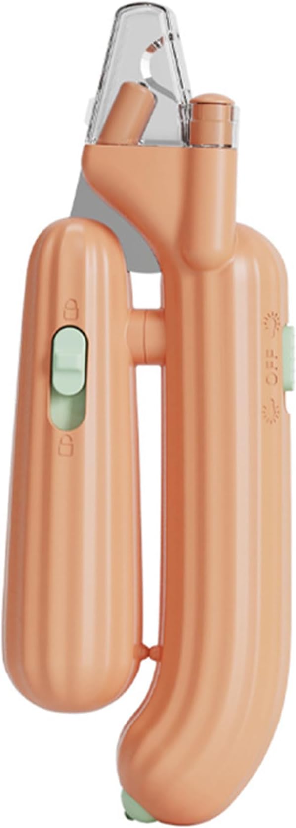 Cactus Shaped Cat Nail Clippers - Durable, Ergonomic Pet Grooming Tool for Cats & Kittens - Safe, Sharp, and Comfortable Claw Trimmer(Orange)-PawvioPets
