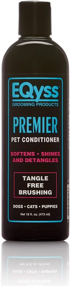 EQyss Premier Pet Conditioner - Moisturizes, Softens, & Conditions Dry Coat & Hair, Detangles & Adds Shine - for all Dogs, Cats, Puppies (16 oz)-PawvioPets